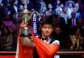 2025广州国际台球展祝贺赵心童夺得斯诺克世锦赛冠军